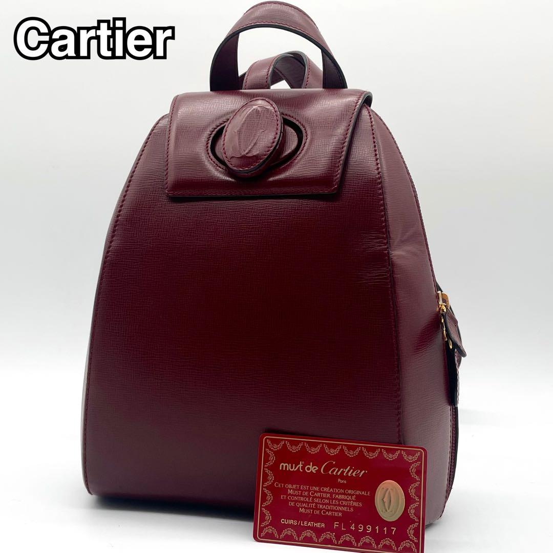 Detailed view of the bordeaux backpack